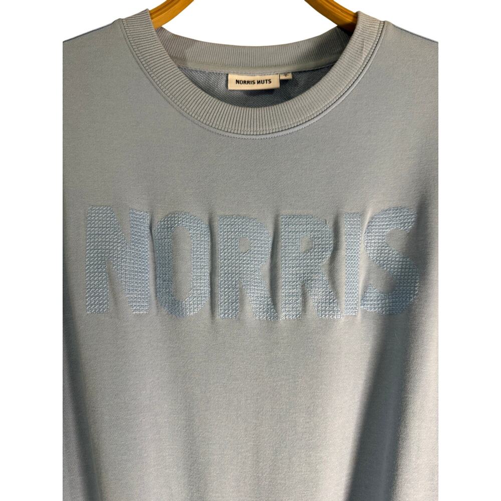 Norris Nuts Blue Cross-stitch Sweatshirt M / L - Picture 1 of 7